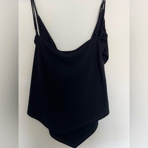 BCBG spaghetti strap black top large